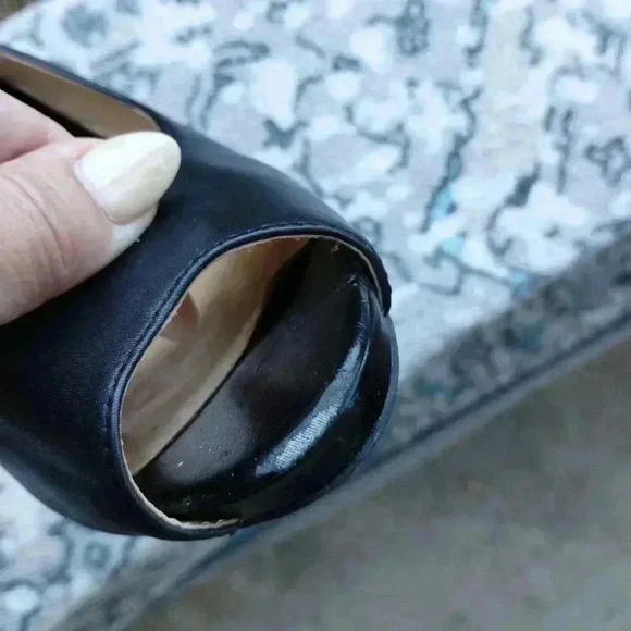 Nine West Snowball Heels Slingback Pump in Black Open Toe/Peep-toe - Picture 5 of 10